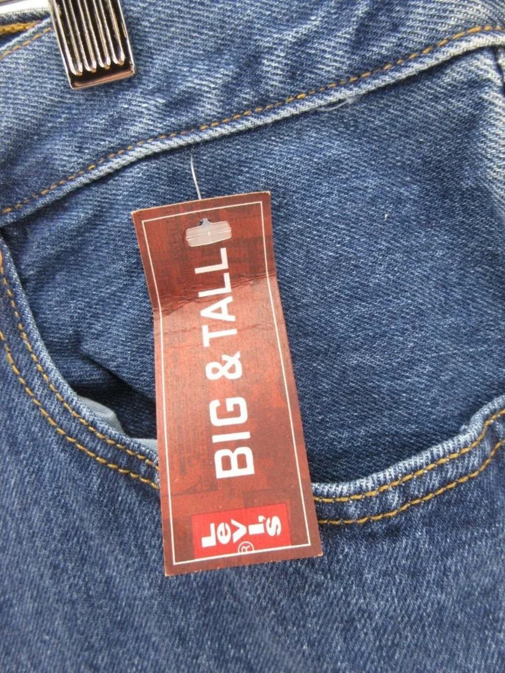Levis 501 Jeans 44X34 Original Fit Straight Leg Button Fly Denim NEW